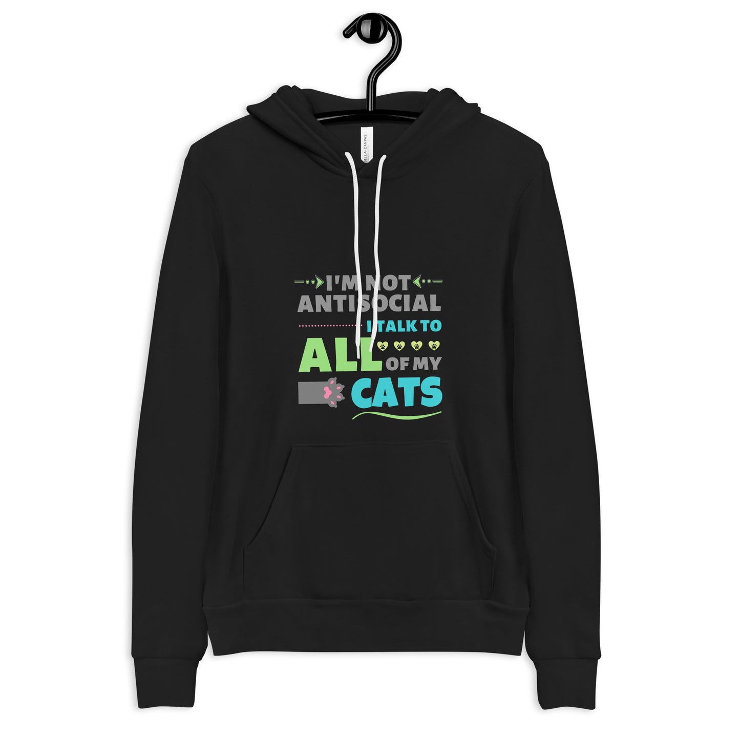 hoodie for cat lovers and cat moms. Perfect gift for cat ladies