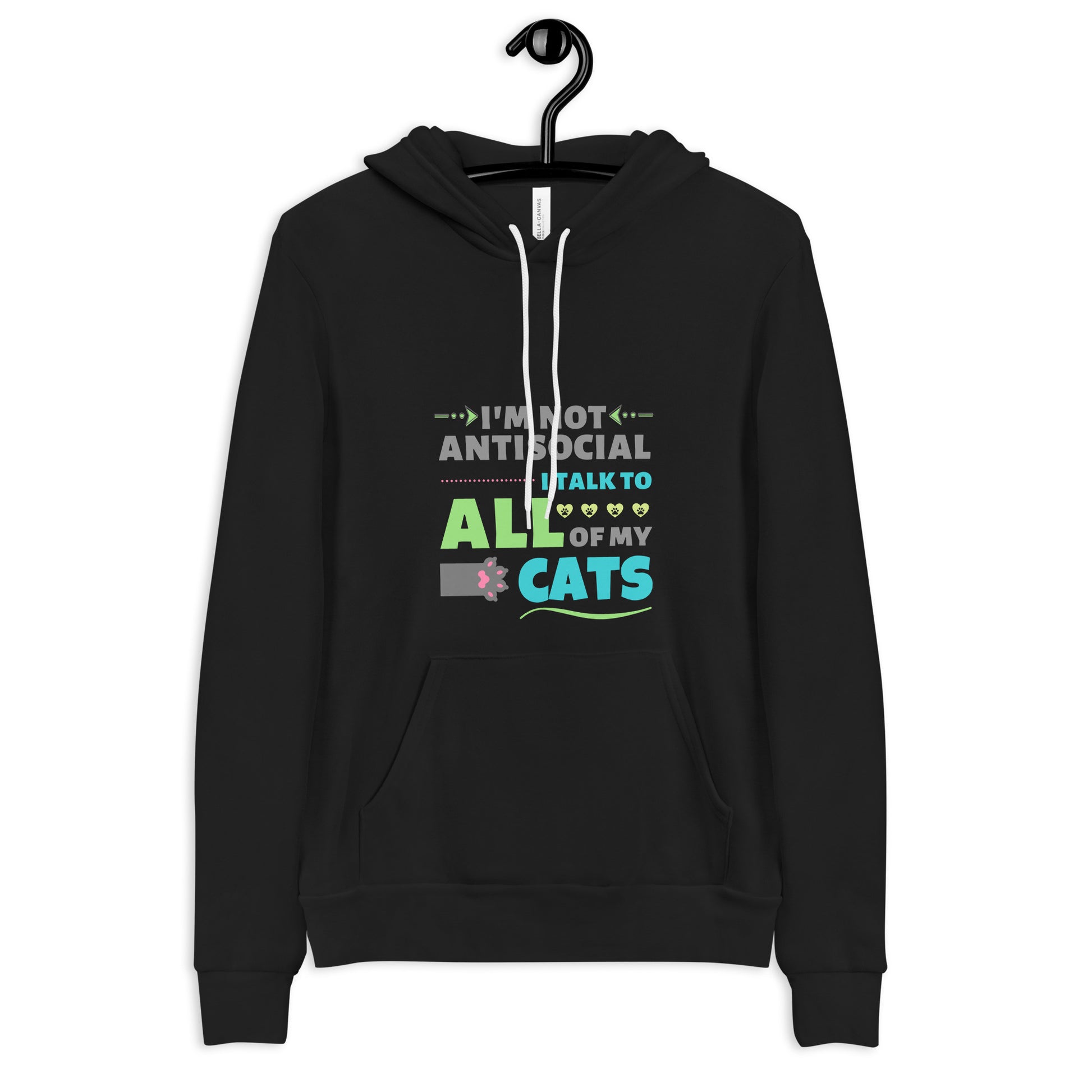 hoodie for cat lovers and cat moms. Perfect gift for cat ladies