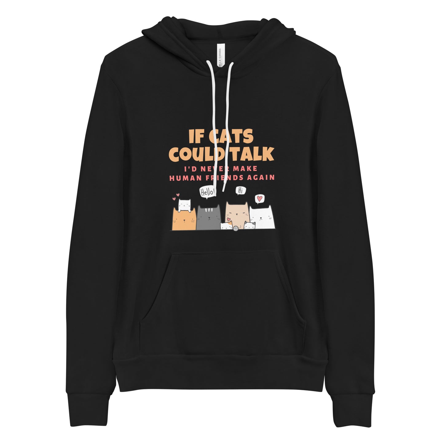 hoodie for cat lovers and cat moms. Perfect gift for cat ladies