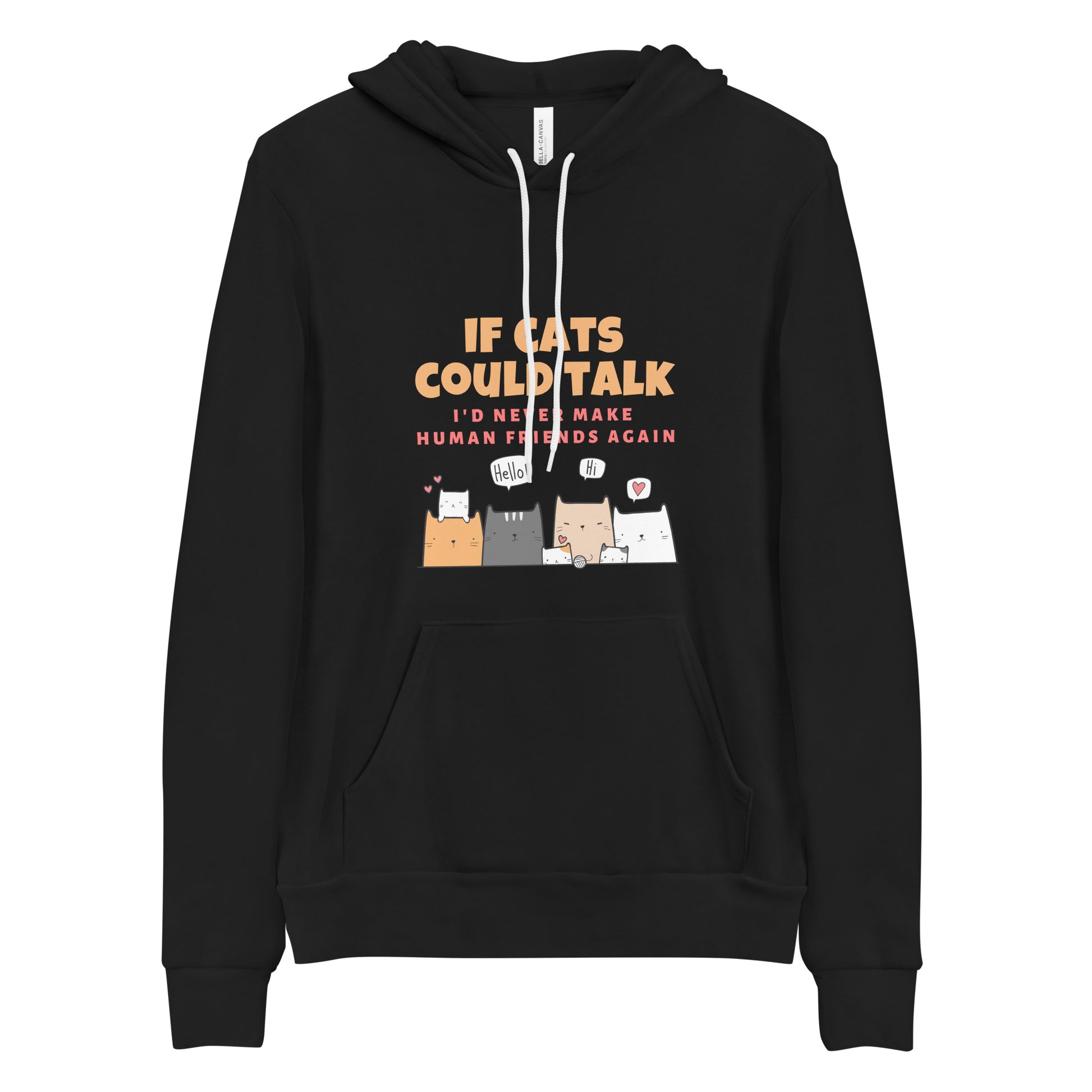 hoodie for cat lovers and cat moms. Perfect gift for cat ladies