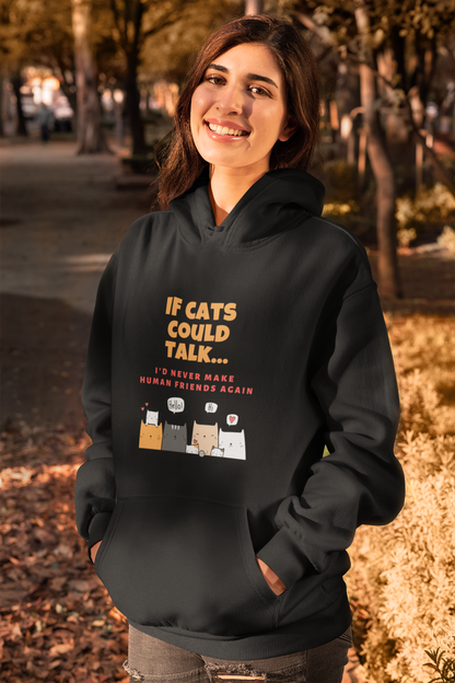 hoodie for cat lovers and cat moms. Perfect gift for cat ladies