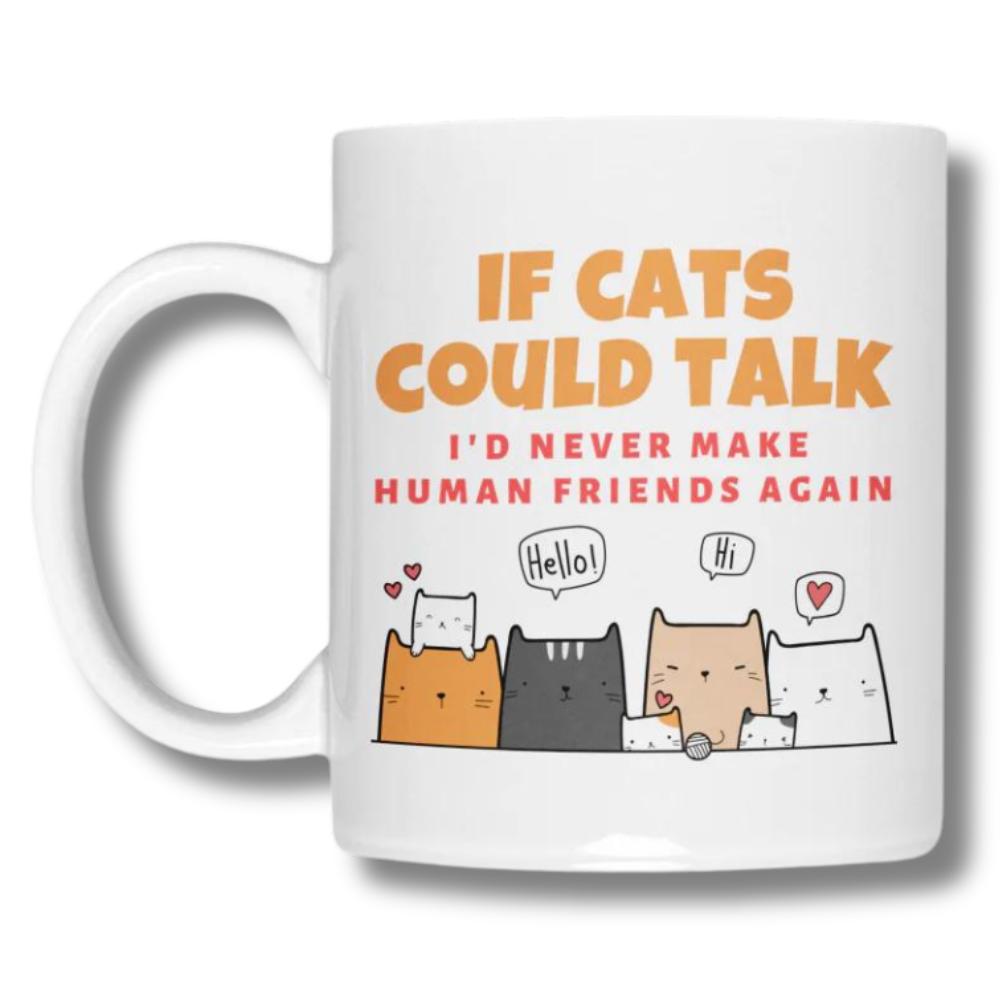 Mug for cat lovers and cat moms. Perfect gift for cat ladies