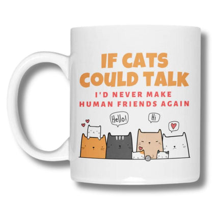 Mug for cat lovers and cat moms. Perfect gift for cat ladies