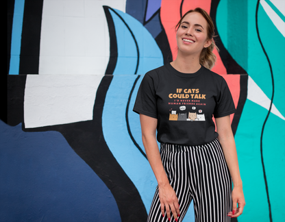 t-shirt for cat lovers and cat moms. Perfect gift for cat ladies