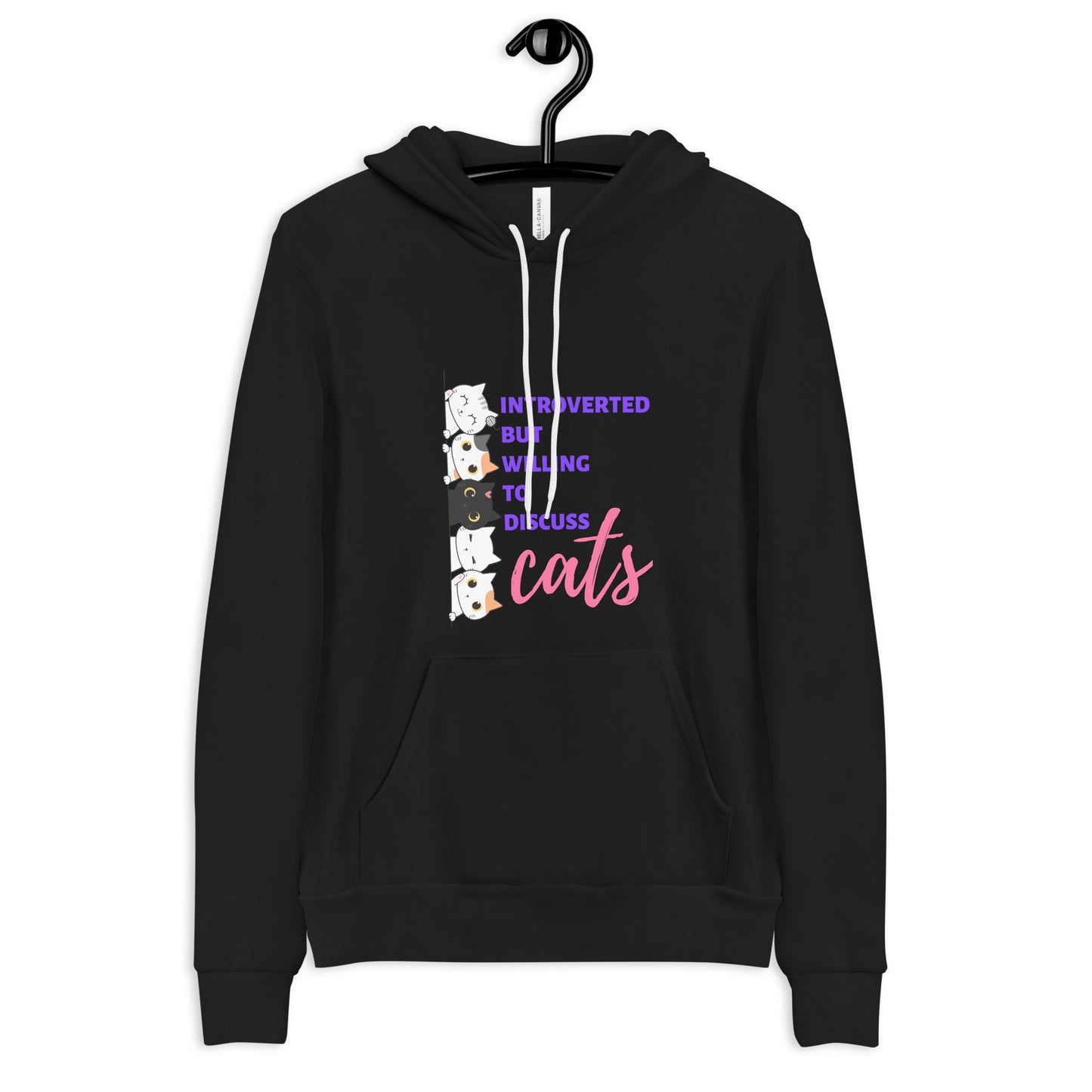 hoodie for cat lovers and cat moms. Perfect gift for cat ladies