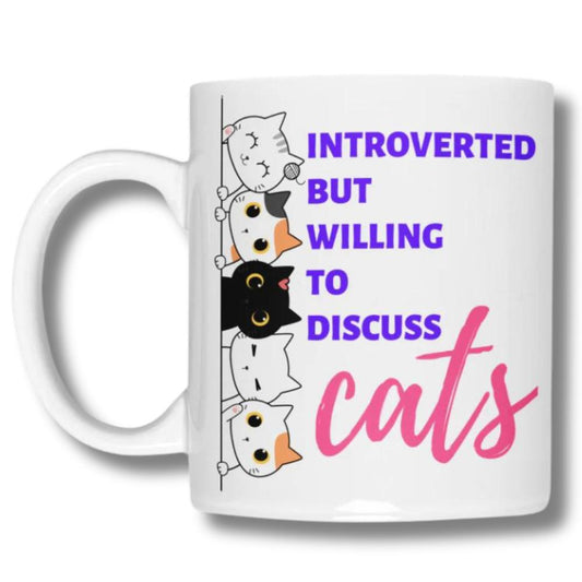 Mug for cat lovers and cat moms. Perfect gift for cat ladies