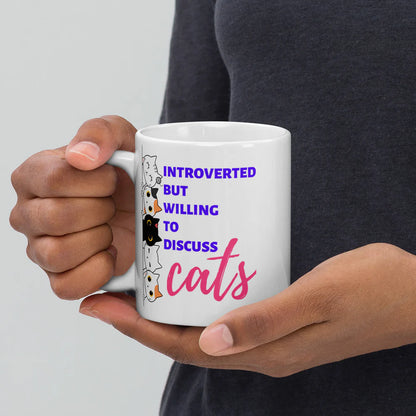 Introverted But Willing To Discuss Cats Mug