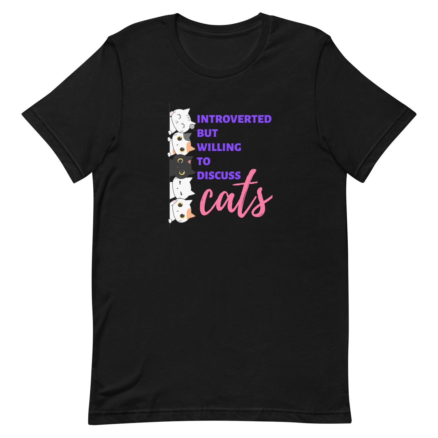 t-shirt for cat lovers and cat moms. Perfect gift for cat ladies