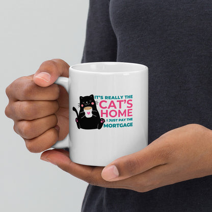 Mug for cat lovers and cat moms. Perfect gift for cat ladies