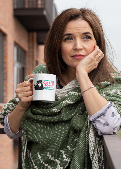 Mug for cat lovers and cat moms. Perfect gift for cat ladies