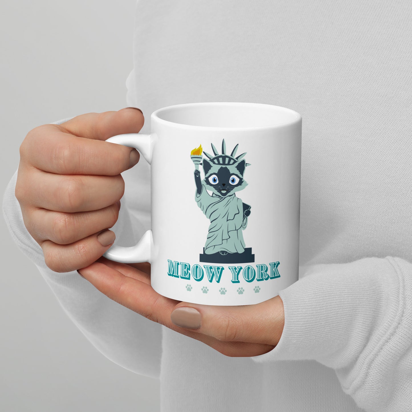 mug for cat lovers and cat moms. Perfect gift for cat ladies