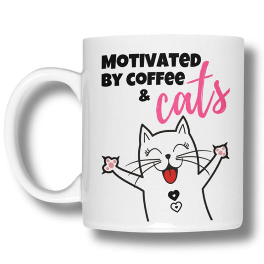 mug for cat lovers and cat moms. Perfect gift for cat ladies