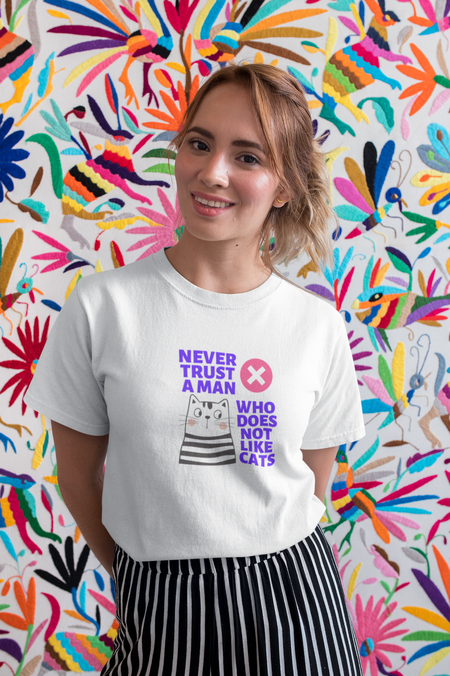 t-shirt for cat lovers and cat moms. Perfect gift for cat ladies