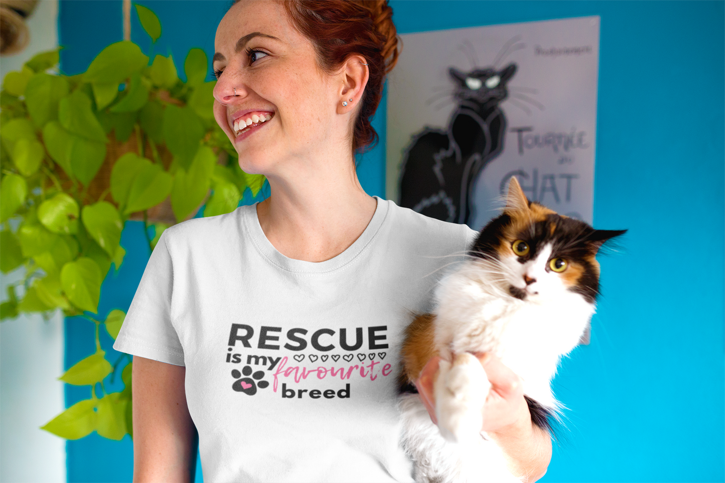 t-shirt for cat lovers and cat moms. Perfect gift for cat ladies