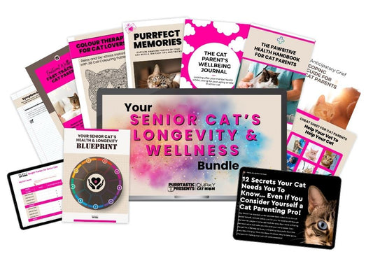 Your Senior Cat's Longevity and Wellness Bundle. care for your senior cat