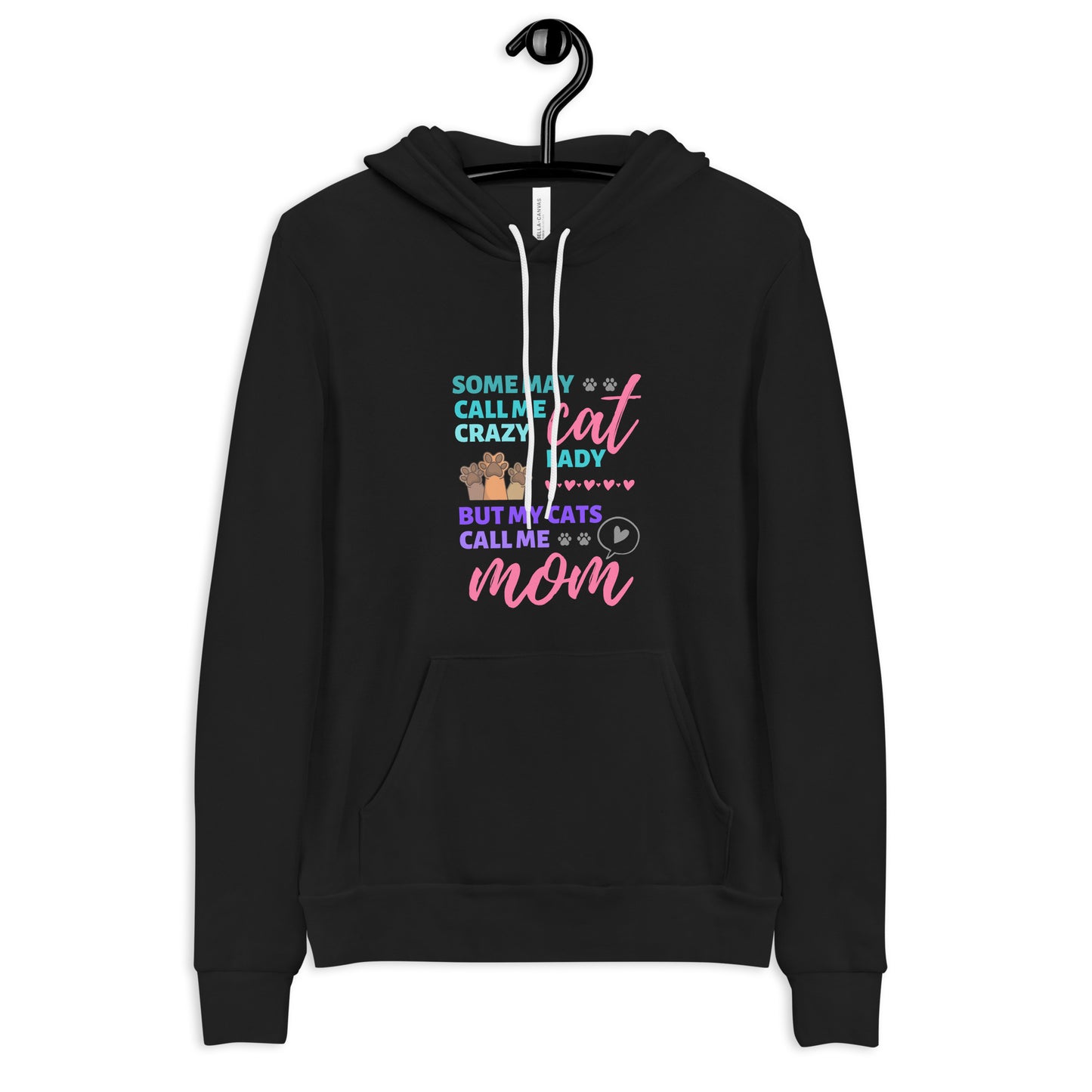 hoodie for cat lovers and cat moms. Perfect gift for cat lady