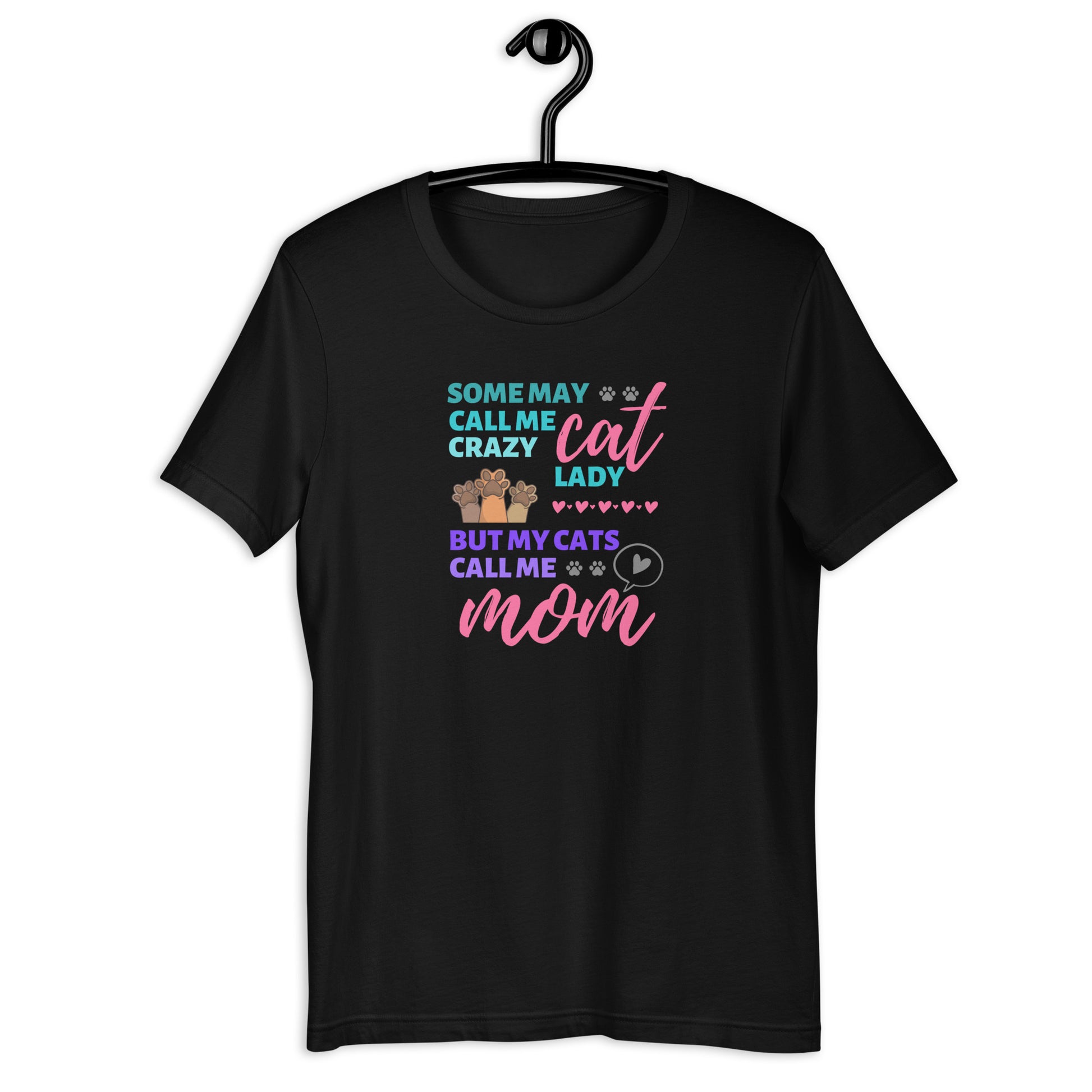 t-shirt for cat lovers and cat moms. Perfect gift for cat lady