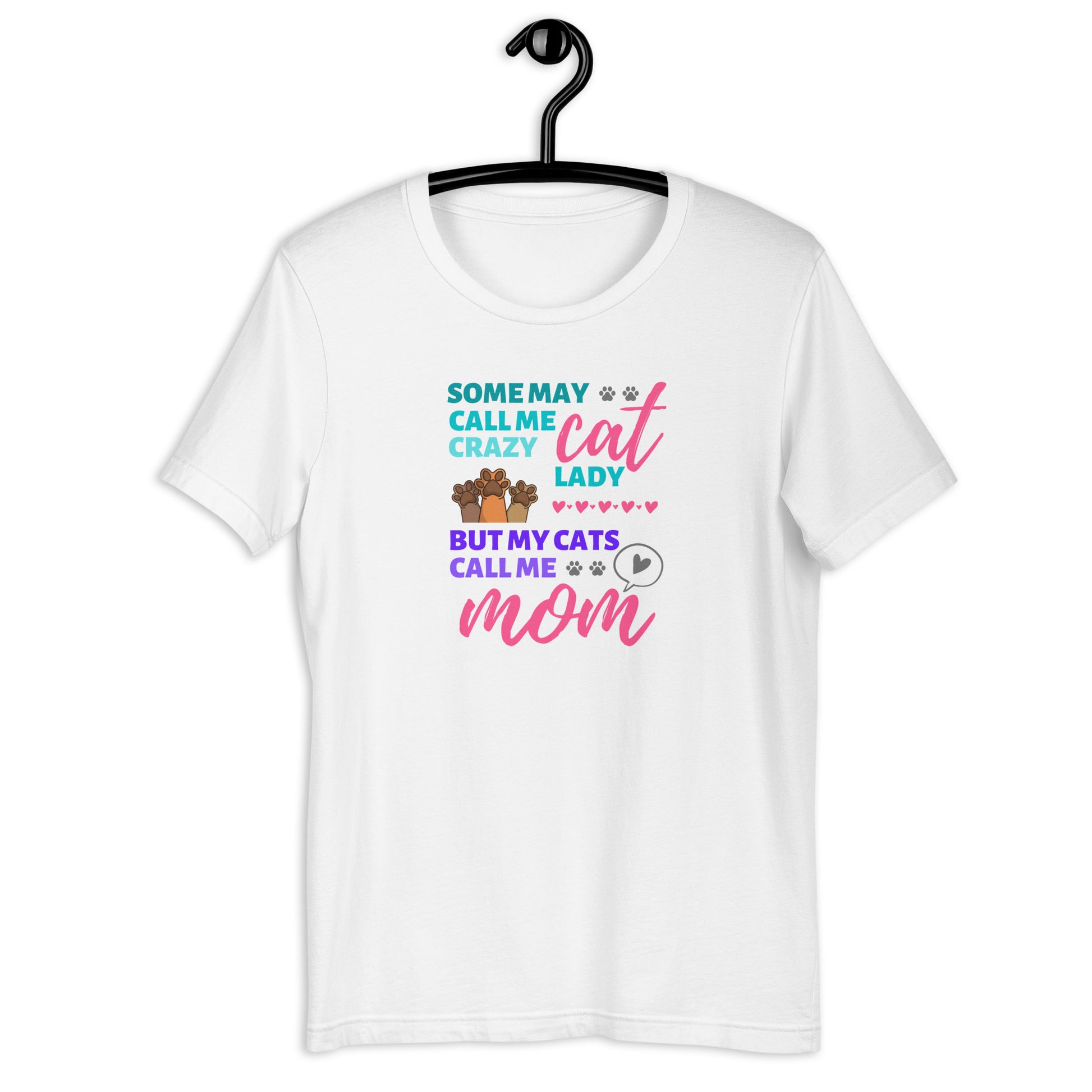 t-shirt for cat lovers and cat moms. Perfect gift for cat lady