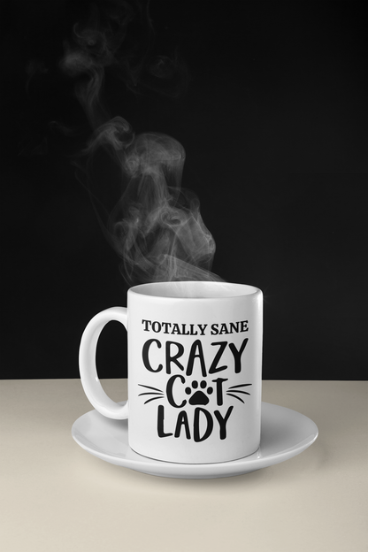 Mug for cat lovers and cat moms. Perfect gift for cat lady