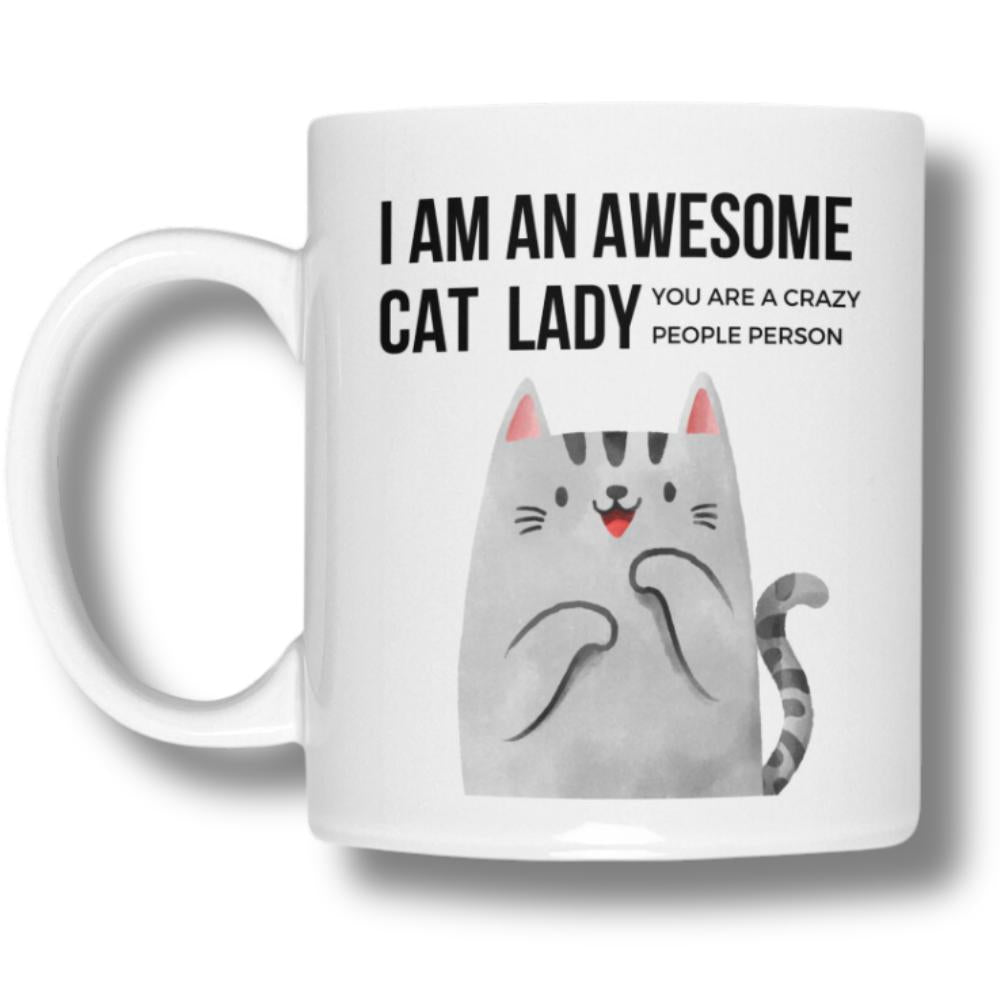 gifts for cat lovers. mugs for cat lady, cat mom and cat dad