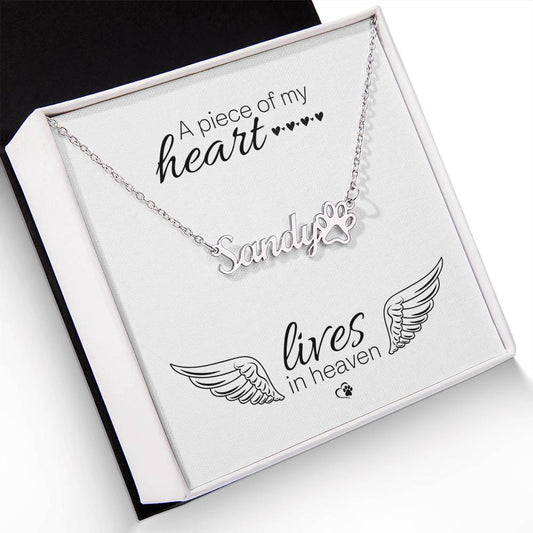 Personalised Necklace With Your Cat's Name