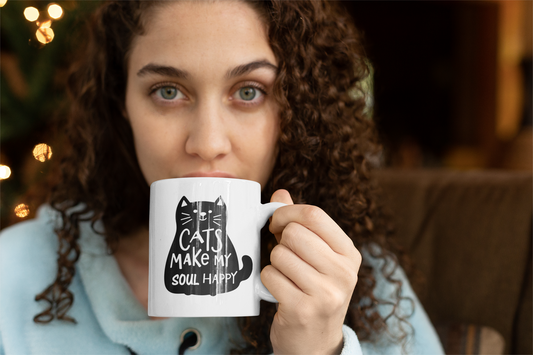 Cats Make My Soul Happy Mug
