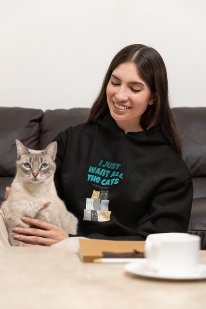 hoodies for cat lovers, cat mom and cat lady