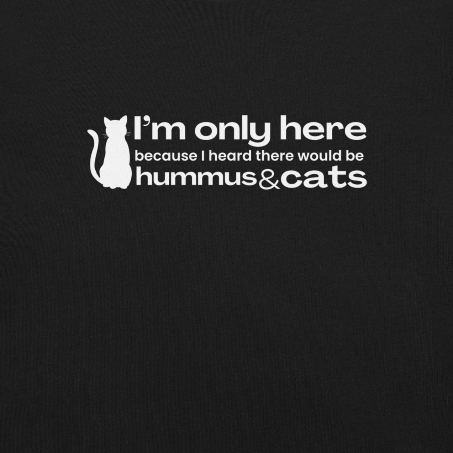 hummus and cats t-shirt for cat lady