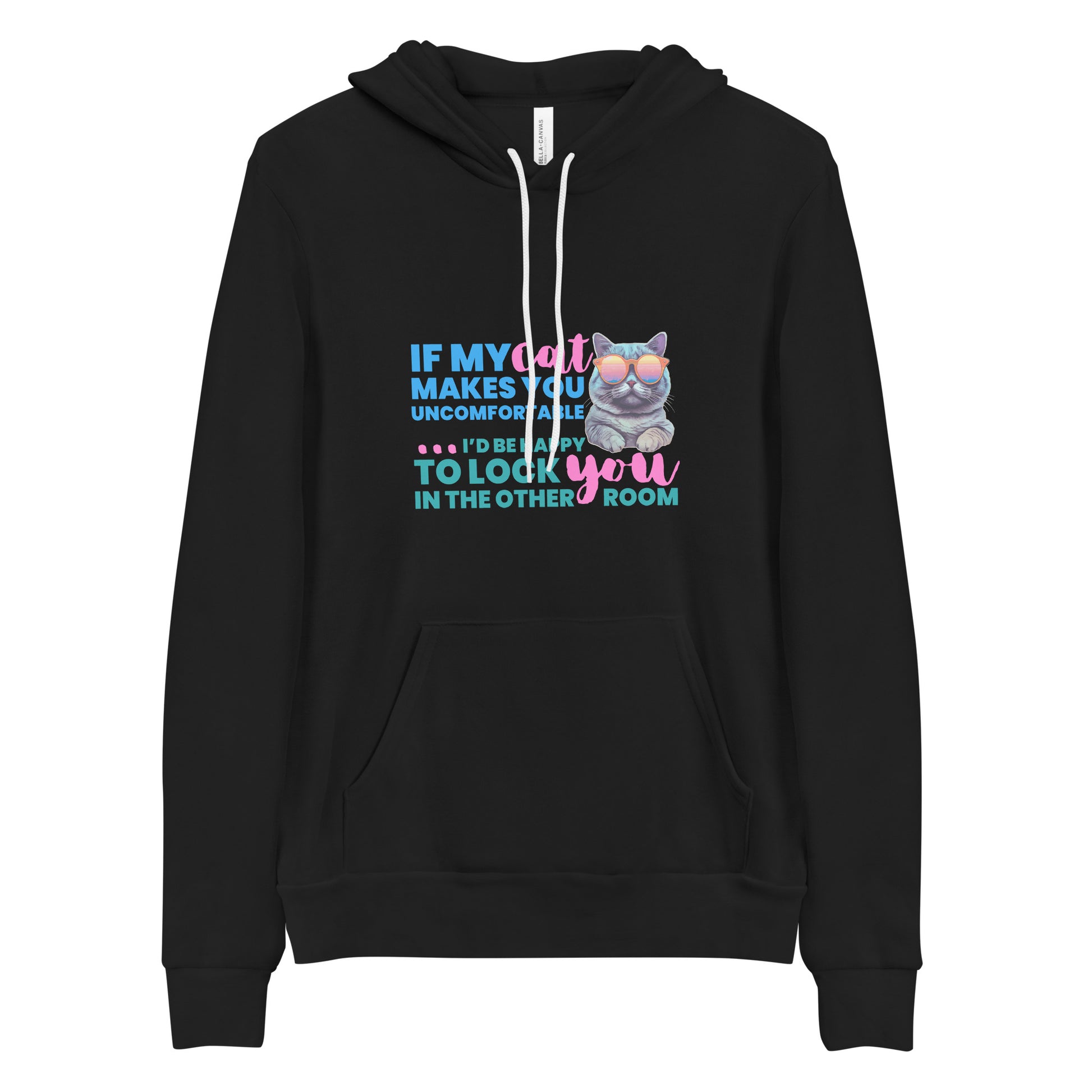 hoodie for cat lovers and cat moms. Perfect gift for cat ladies