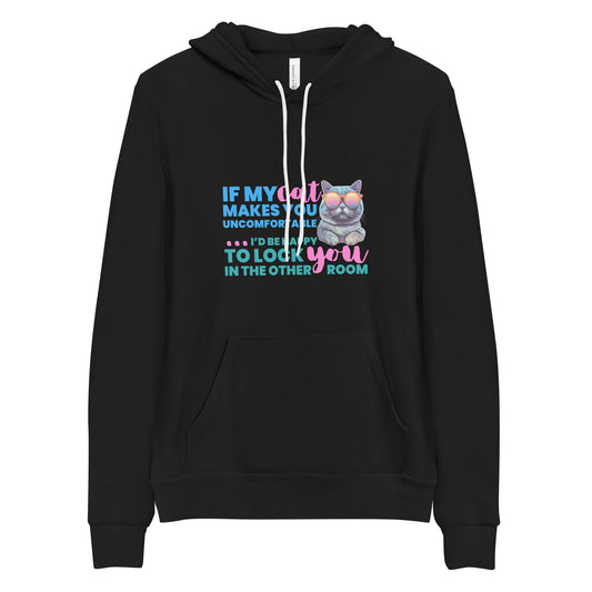 hoodie for cat lovers and cat moms. Perfect gift for cat ladies