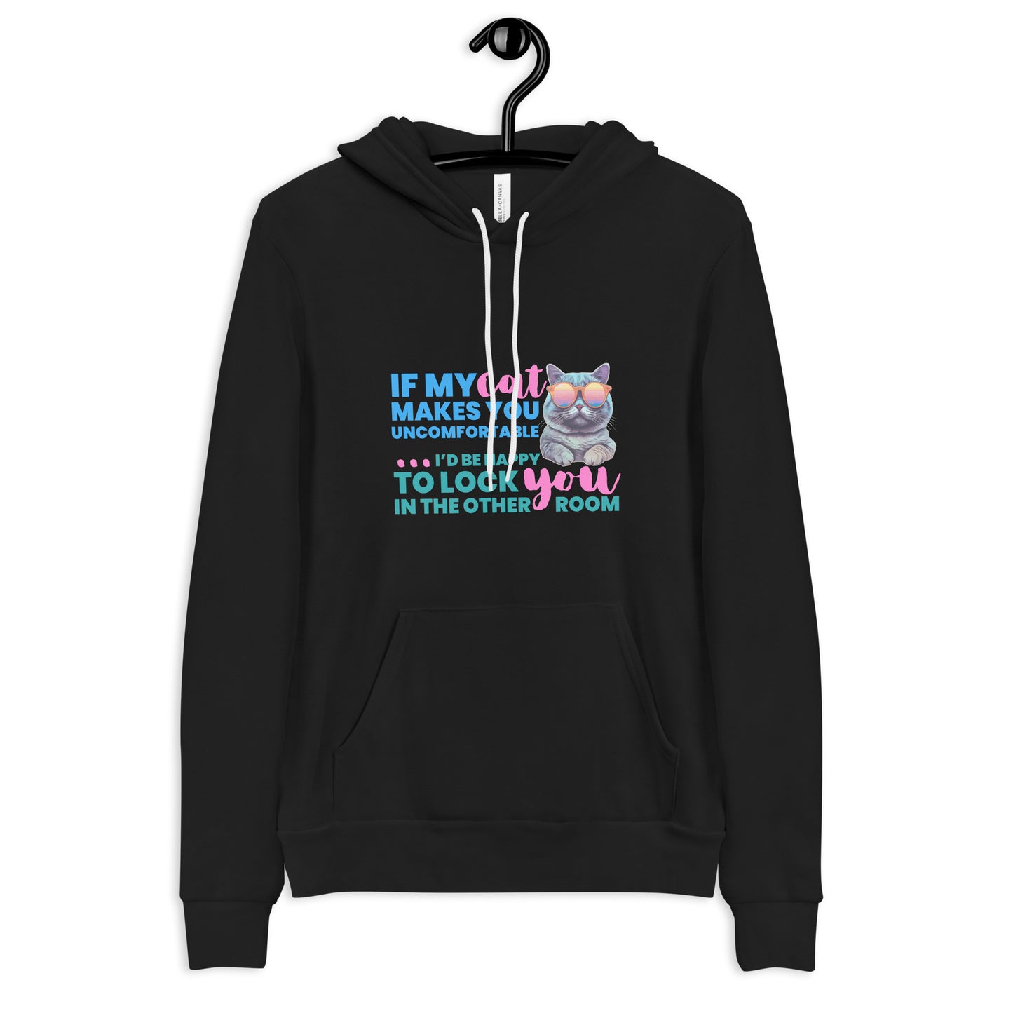 hoodie for cat lovers and cat moms. Perfect gift for cat ladies