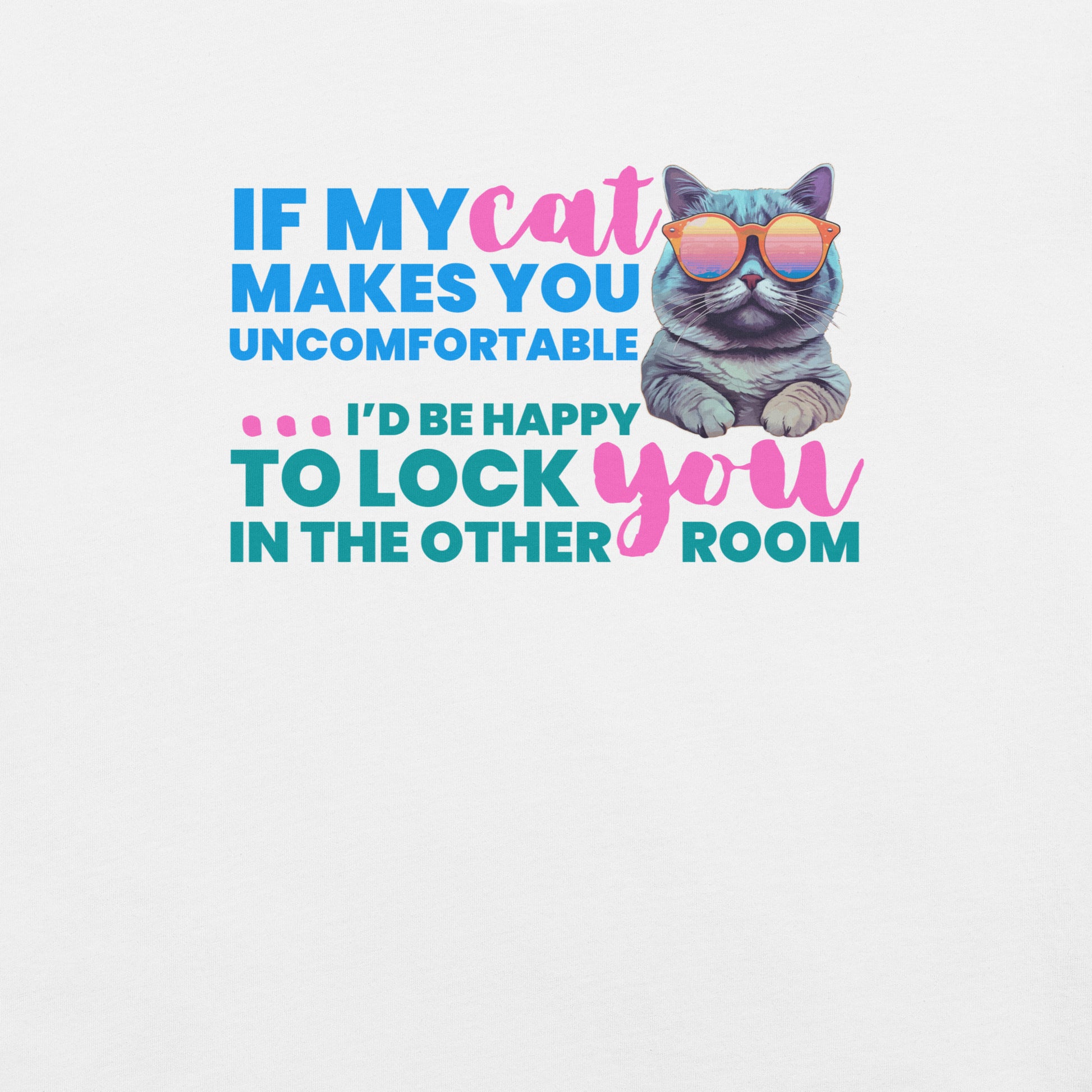 t-shirt for cat lovers and cat moms. Perfect gift for cat ladies