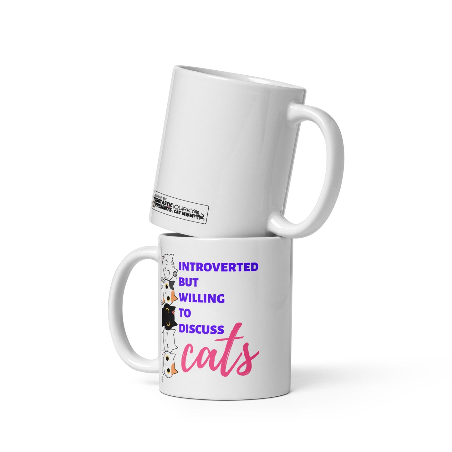 mugs for cat lovers. Cat dad, cat mom and cat lady. Perfect gift for cat lovers